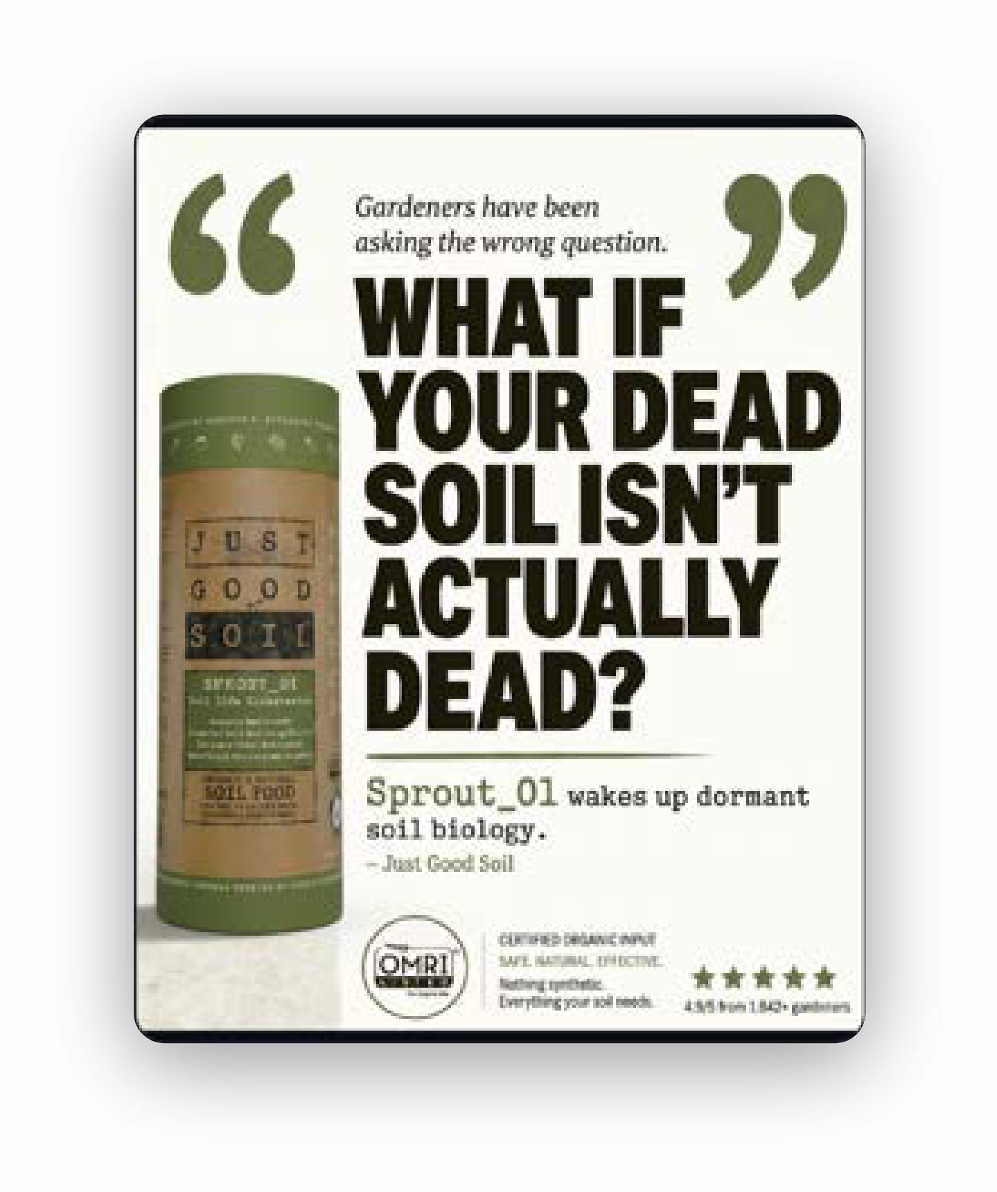 Soil health static ad
